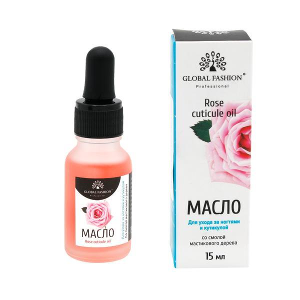 Ulei pentru cuticula cu pipeta, Roza, 15 ml CUTICULA
