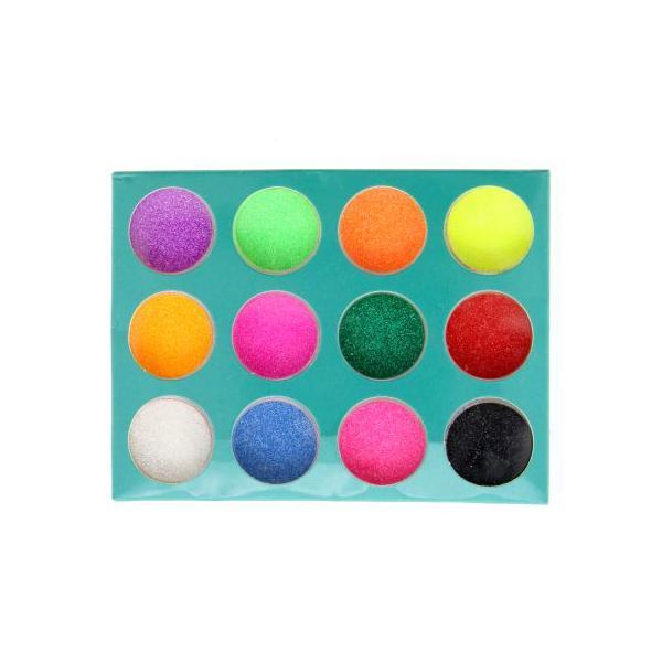 Set 12 decoratiuni pentru unghii, global fashion, sclipici, multicolor