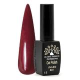 Oja semipermanenta Black Elite, Global Fashion 8 ml, Rosu bordo 015