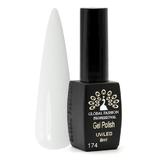 Oja semipermanenta Black Elite, Global Fashion 8 ml, Alb 174