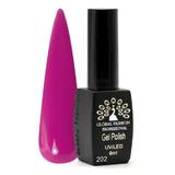 Oja semipermanenta Black Elite, Global Fashion 8 ml, Roz 202