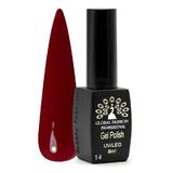 Oja semipermanenta Black Elite, Global Fashion 8 ml, Rosu bordo 014