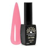 Oja semipermanenta  Black Elite, Global Fashion 8 ml, Roz 304