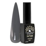 Oja semipermanenta Black Elite, Global Fashion 8 ml, Gri 244