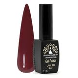 Oja semipermanenta Black Elite, Global Fashion 8 ml, Rosu bordo 314