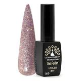 Oja semipermanenta Black Elite, Global Fashion 8 ml, Roz 169