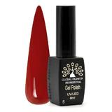 Oja semipermanenta Black Elite, Global Fashion 8 ml, Rosu 005