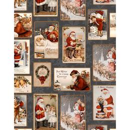 Napron Craciun, liniar, 50x150 cm, Holly, gri