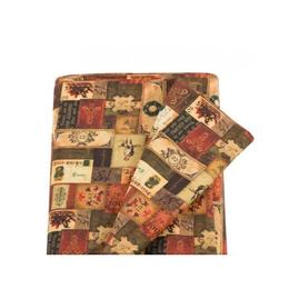 Napron Craciun, patrat, 75x75 cm, Countdown, maro