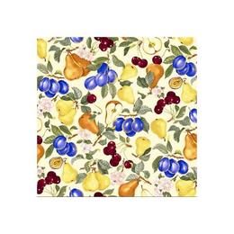 Fata de masa bumbac 100%, Casa de bumbac, 150x150 cm, Fructe, Maro si bej