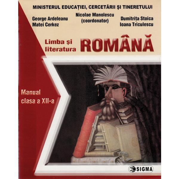 Romana cls 12 - nicolae manolescu, editura sigma
