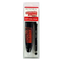 Set mascara si creion dermatograh kohl Rimmel Scandaleyes Reloaded Mascara & Soft Kohl Pencil - Negru intens