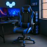 Scaun gaming US90 Silverstone negru-albastru - Unic Spot Ro