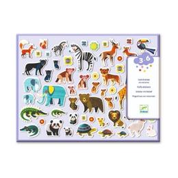 Set abțibilduri moi cu animalute, djeco