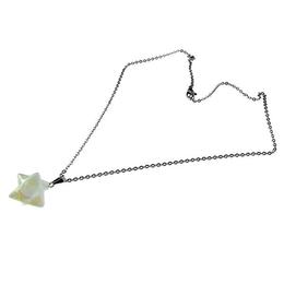 Pandantiv Mercaba opalit natural cu lantisor inox, GlamBazaar