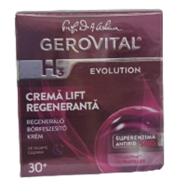 Crema Lift Regeneranta de Noapte – Gerovital H3 Evolution Regenerating Lifting Night Care, 50ml esteto imagine noua