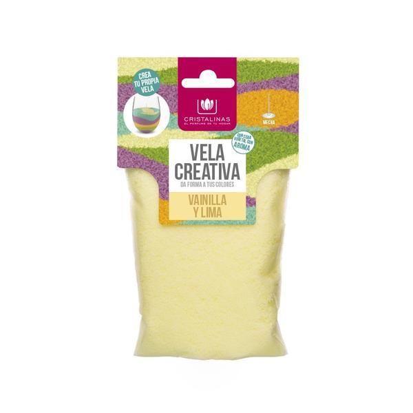 Rezervă lumânare parfumata – Cristalinas – creativă Galben – vanilie & lămâie 175 gr 175 imagine 2022