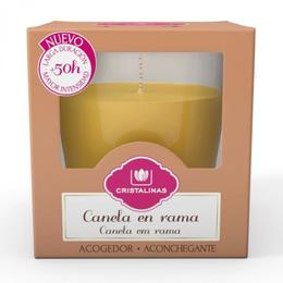 Lumanare naturala parfumata cristalinas conica - scortisoara 50 ore - 545 g