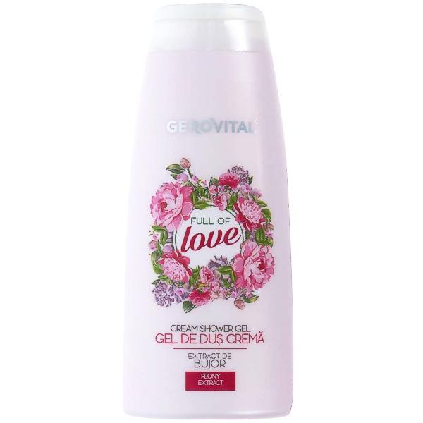 Gel de Dus Crema - Gerovital Cream Shower Gel - Full of Love, 400ml poza