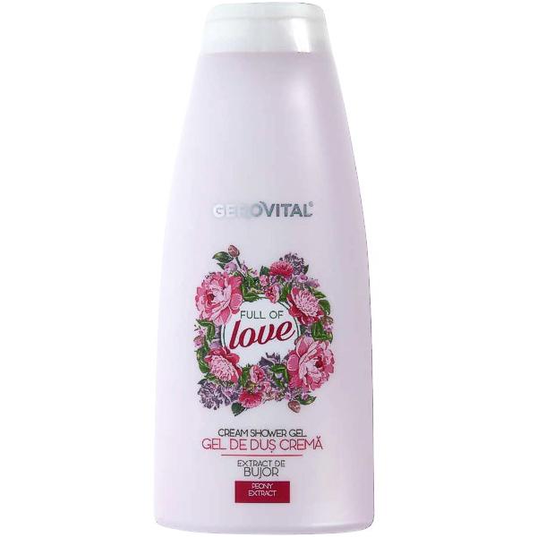 Gel de Dus Crema - Gerovital Cream Shower Gel - Full of Love, 750ml poza