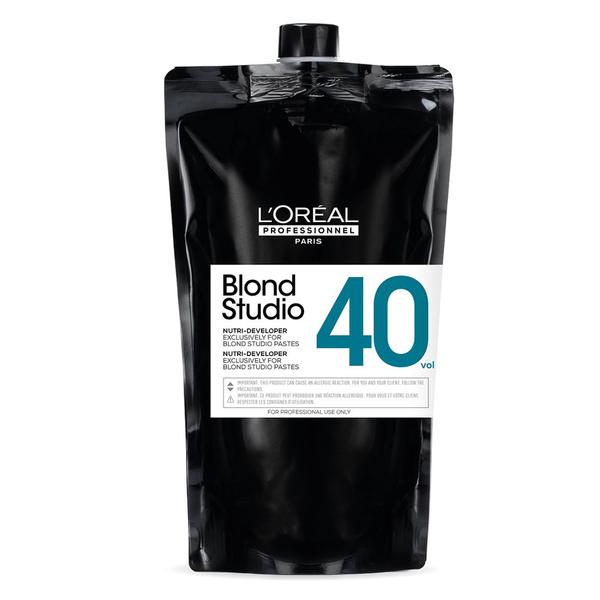 Oxidant 12% – L'Oreal Professionnel Blond Studio Nutri-Developer 40 vol, 1000ml 1&2