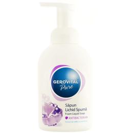 Sapun lichid spuma antibacterian - gerovital pure liquid foam soap antibacterian, 300ml