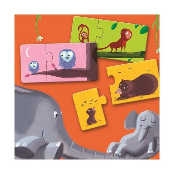 Puzzle duo mama si puiul - djeco