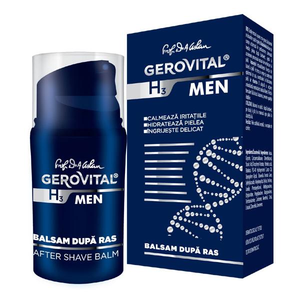 Balsam dupa Ras - Gerovital H3 Men After Shave Balm, 50ml