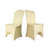 Set x 4 buc Huse elastice din Lycra pentru scaune banchet, culoare Crem