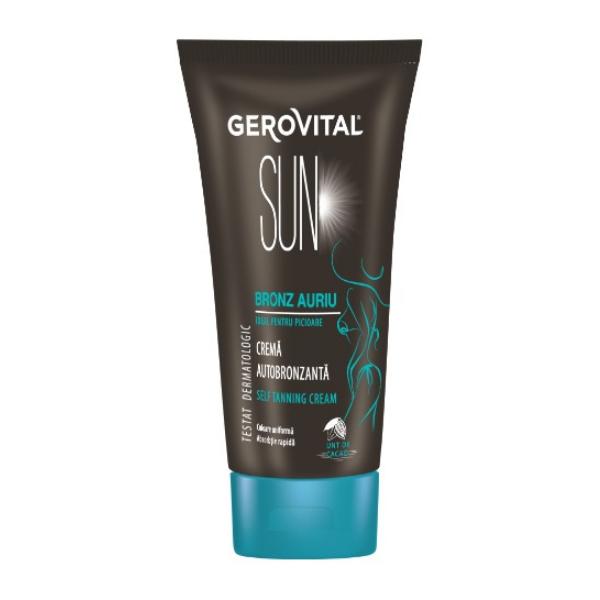 Crema autobronzanta - gerovital sun self tanning cream, 150ml