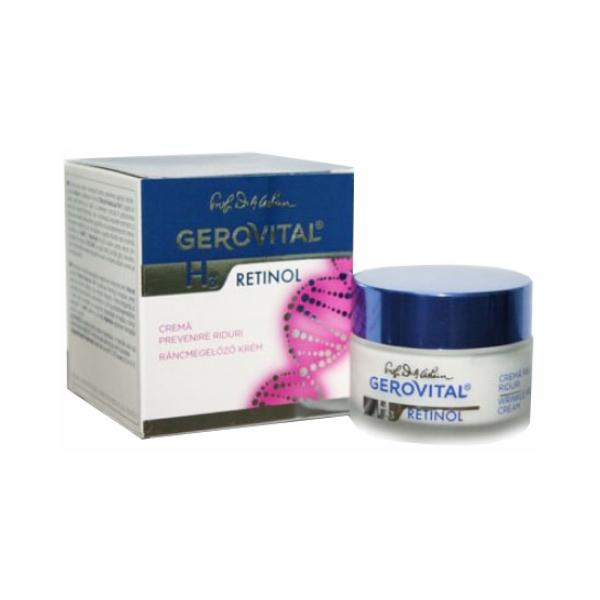 Crema Prevenire Riduri – Gerovital H3 Retinol Anti-Wrinkle Prevention Cream, 50ml esteto.ro Creme de zi