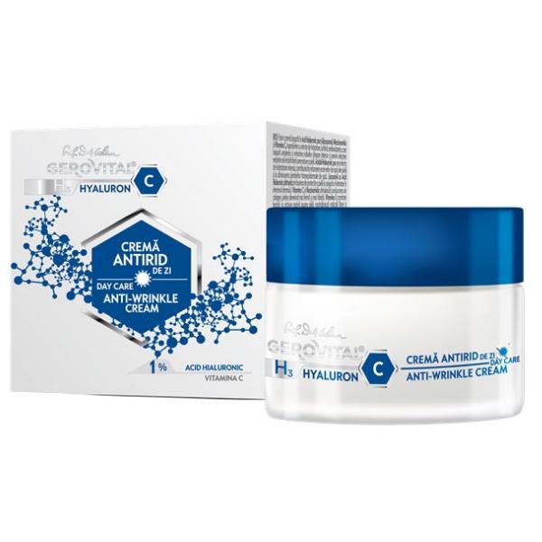 Crema Antirid de Zi – Gerovital H3 Hyaluron C Day Care Anti-Wrinkle Cream, 50ml esteto.ro imagine noua