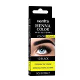 Crema henna cu extract de goji pentru vopsirea sprancenelor cu efect de lifting Venita 1.0, negru, 15ml