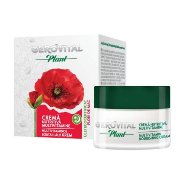 Crema nutritiva multivitamine - gerovital plant multivitamin nourishing cream, 50ml