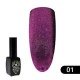 Oja semipermanenta, Global Fashion, Cat Eye 24D, 8 ml, Violet 01