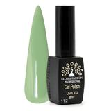 Oja semipermanenta, Global Fashion, Black Elite, 8 ml, Verde 112