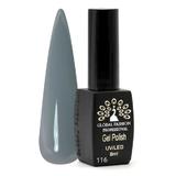 Oja semipermanenta, Global Fashion, Black Elite, 8 ml, Gri 116