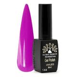 Oja semipermanenta, Global Fashion, Black Elite, 8 ml, Violet 144