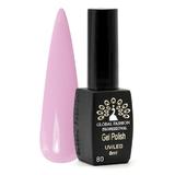 Oja semipermanenta, Global Fashion, Black Elite, 8 ml, Roz 080