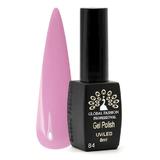 Oja semipermanenta, Global Fashion, Black Elite, 8 ml, Roz 084