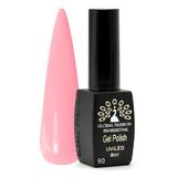 Oja semipermanenta, Global Fashion, Black Elite, 8 ml, Roz 090