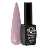 Oja semipermanenta, Global Fashion, Black Elite, 8 ml, Roz 119