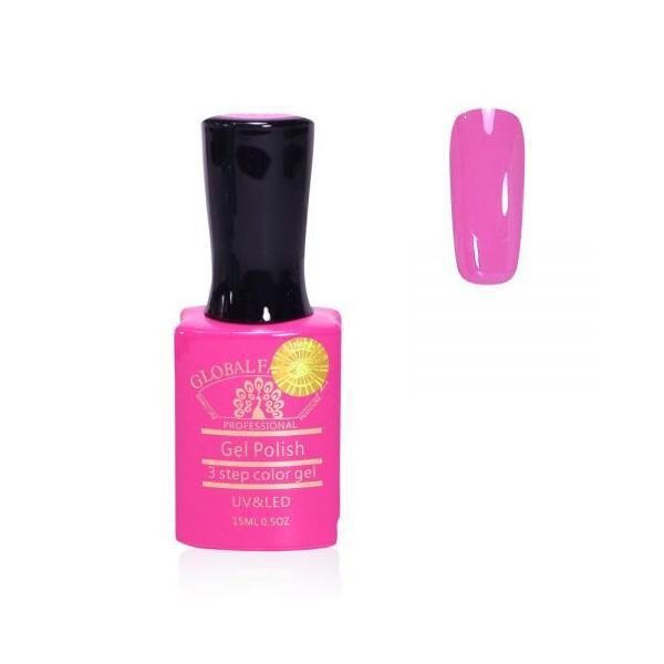 Oja semipermanenta, Global Fashion, Premium, 15 ml, Roz 137 137 imagine noua