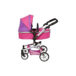 Carucior pentru papusi cu maner reversibil boonk flower power