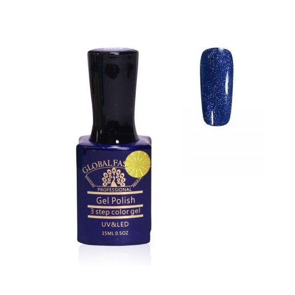 Oja semipermanenta, Global Fashion, Premium, 15ml, Albastru 004