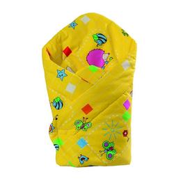 Paturica portbebe de infasat cu cocos Swaddle Wrap Yellow R-13