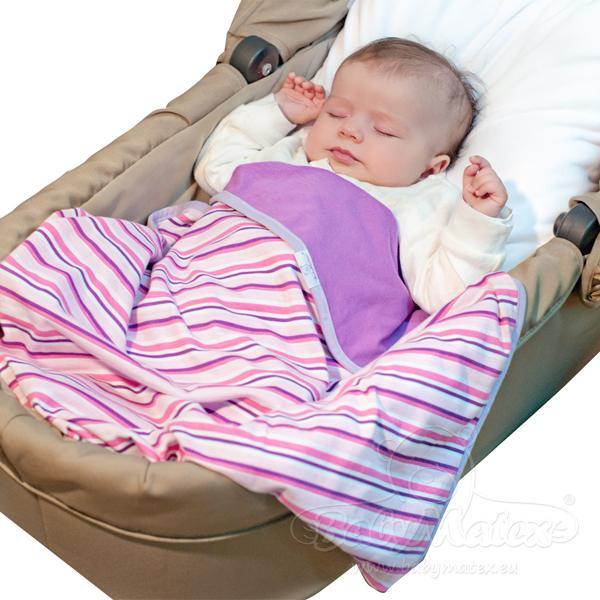 Patura de vara din bumbac 75x100 ines violet