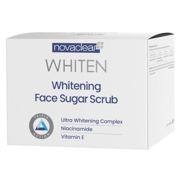 Exfoliant Scrub facial depigmentant cu efect de albire, Whitening Face Sugar Scrub, Whiten Novaclear, 45g