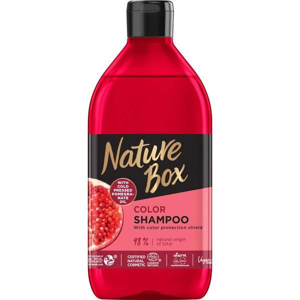 Sampon pentru par, nature box, color, with pomegranate oil, 385 ml