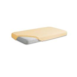 Cearceaf jerse din bumbac cu elastic 120x60 cm Yellow 04